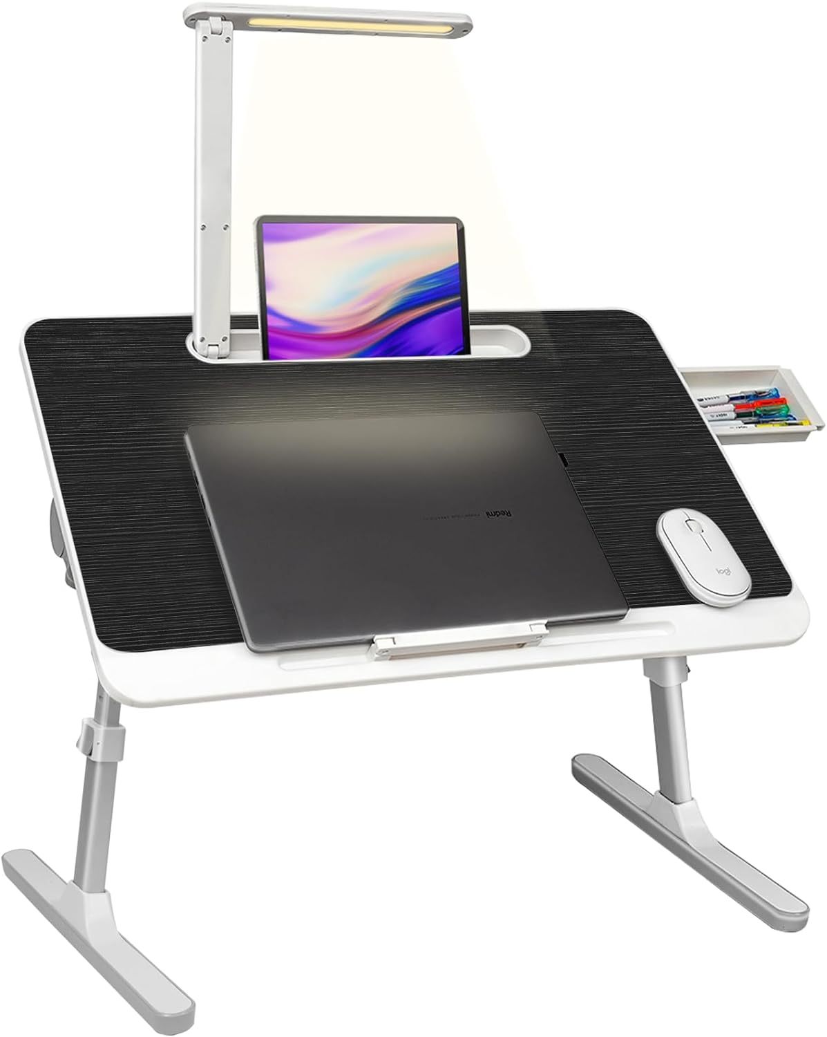 Lap Desk With LED Light And Drawer